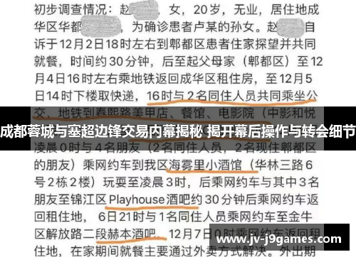 成都蓉城与塞超边锋交易内幕揭秘 揭开幕后操作与转会细节 成都蓉城与塞超边锋交易内幕揭秘 揭开幕后操作与转会细节